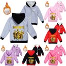 Kids Girls Boys F0rtnite Hooded Jacket Baby Toddler Winter Warm Thick Coat Tops