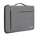 DYAZO 15" to 15.6 Inch Laptop Sleeve/Cover with Handle & Two Front Accessories Pockets Compatible for Apple, Dell, Lenovo, Asus, Hp, Samsung, Mi, MacBook and Other Notbooks (Grey)