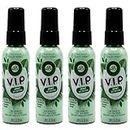 Air Wick V.I.P. Pre-Poop Toilet Spray, Mint Jet Setter, Poo Spray Travel Size, Neutralizes Odors, Poop Spray for Toilet, Contains Essential Oils, Fresh Mint Scent Bathroom Spray, 1.85 Oz (Pack of 4)