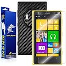 ArmorSuit MilitaryShield - Nokia Lumia 1020 Screen Protector + Black Carbon Fiber Full Body Skin Protector / Front Anti-Bubble Ultra HD - Extreme Clarity & Touch Responsive Shield with Lifetime Free Replacements - Retail Packaging
