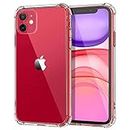 Amazon Brand - Solimo Silicone Mobile Cover, Soft and Flexible Back Case for Apple iPhone 11 (Transparent)