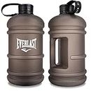 Everlast FIT 2.2L Champion Water Bottle (BLACK) - Large Capacity, Leak-Proof Cap, Sturdy Handle, BPA/DEHP-Free Plastic Body, Easy to Clean, Great for Workouts, Hiking, Daily Water Intake (1 Bottle)