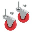 BIG RED 2 Pack Heavy Duty 2.5 Swivel Caster Wheel for Creeper Service Utilit..."