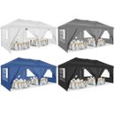 10x20 EZ Pop UP Canopy Party Wedding Tent Waterproof Gazebo Heavy Duty Anti-UV#~