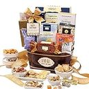 Broadway Basketeers Happy Birthday Gift Basket with Chocolates & Sweets Send Happy Birthday Wishes With This Beautiful Display Basket Enjoy a Large Assortment of Sweets & Savory Treats, Perfect for Mom, Dad, Friends