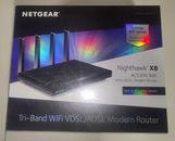 Netgear D8500-100AUS Nighthawk X8 AC5300 Tri-Band WiFi Modem Router - BRAND NEW