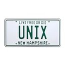 Bill Shannon | Unix | Metal Stamped License Plate