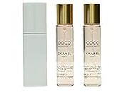 Coco Mademoiselle by Chanel for Women, Set (Eau De Toilette Spray 0.7 Ounce, Two Eau De Toilette Refills, 0.7 Ounce Each)