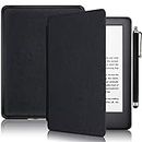ALMIGHTY All-New Case for 6.8” Kindle Paperwhite 11th Generation 2021 - New Leather Smart Cover with Auto Sleep - Cross Pattern Solid Color