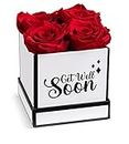 Soho Floral Arts Get Well Gifts | Genuine Roses that Last for Years | Get Well Soon Gifts For Women And Men After Surgery Gift | Flowers For Delivery | Get Well Gifts for Women Rose Box