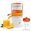 EASEHOLD Electric Citrus Juicer, Portable Juicer Rechargeable with 2 Juicer Cones and USB, Orange Juice Squeezer for Lemon, Lime, Grapefruit - Automatic Electric Fruit Juicer Hands-Free