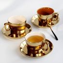 250ml Luxury Golden Tea / Coffee Set Porcelain Espresso Cup