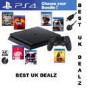 PLAYSTATION 4 PS4 - CHOOSE YOUR BUNDLE - 500GB BLACK CONSOLE + GAME + CONTROLLER