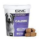 GNC for Pets Essentials Calming Soft Chew Dog Supplements | 60 Ct Bacon Flavor Dog Soft Chew Supplements for Calming and Relaxation | Adult Dog Calming Chews for Anxiety, White