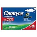 Claratyne Hayfever Allergy Relief Antihistamine, 24 Hour Non-Drowsy Relief of Sneezing, Runny Nose, Itchy, Watery Eyes, Tablets 10 Pack