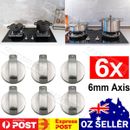 6X Gas Stove Knobs Home Kitchen Cooker Oven Cooktop Metal Switch Control VIC