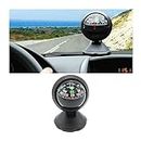 BESULEN Car Compass Ball, Dash Mount Adjustable Compass Ball with Bottom Stick, Navigation Hiking Direction Pointing Guide Ball for Marine Boat Truck Caravan Outdoor, Universal Car Accessories