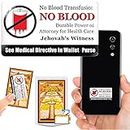 Vongsado -5pcs- No Blood Transfusion Premium 3D Stickers - Accessories of Cell Phone, Ministry Supplies - for JW Gifts, Jehovah Witnesses, JW.org, Men and Women (Original 5)