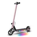 E-RIDES Electric Scooter,6.5'' Foldable Electric Scooter,Colorful Lights Kids Electric Scooters Max 8Mph,3-5 Miles of Range,Electric Scooter Kids LED Display,Shock Absorbing Comfort E Scooter