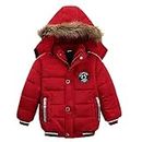 Odziezet Boy Parka Down Jacket Kids Faux Fur Hooded Puffer Quilted Coat Winter Outerwear Clothes 1-7 Years…