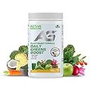 Active Green Pro - Greens Powder – 14 Different Green Superfoods in Each Serving - Perfect for Green Smoothies - Full of Essential Antioxidants, Fiber, Vitamins and Minerals. Simply Scoop, Mix, and Drink For Your Daily Intake of Greens – Detox Your Body and Improve Everyday Health and Mood – Feel Refreshed and Energized All Day