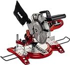 Einhell TC-MS 2112 Compound Mitre Saw - 1600W, 5000 RPM Circular Saw With Work Table, Clamp, Dust Collection, +/-45° Mitre, +/-45° Bevel - Electric Saw With 48T Blade For Cutting Wood, Plastic