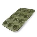 Zenker Muffin Tray for 12 Pieces, Resource-Saving and Climate-Neutral Baking Mould for Muffins and Cupcakes, 12 Muffin Tray with Vegan Non-Stick Coating, 7456, 38 x 26 cm