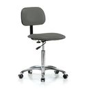 Perch Chairs & Stools Task Chair Aluminum/Upholstered in Gray | 30.5 H x 24 W x 24 D in | Wayfair LBBAC2-BCH