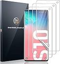 LK Screen Protector for Samsung Galaxy S10, samsung S10 screen protector [In-Display Fingerprint Support][Case Friendly] [Bubble Free] HD Clear Flexible TPU Film, Not for S10 Plus