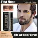 East Moon Men Hydrating Eye Roller Cream Massager Skin Care Remove Dark Circle Eye Bags Puffiness