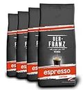 Der-Franz Espresso Coffee, whole bean, 4 x 1000 g