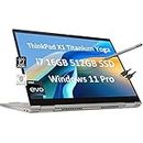 Lenovo ThinkPad X1 Titanium Yoga 13.5" 2-in-1 Laptop (Intel Core i7-1160G7, 16GB RAM, 512GB SSD, QHD Touchscreen) Precision Pen, Lightweight 2.54lbs, 3-Year Warranty, Business PC, Win 11 Pro, Titanium