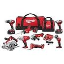 Milwaukee M18 Cordless Combo Kit 8-Tool with Three and charger
