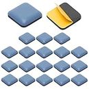 20 Pcs Furniture Sliders Square Self Adhesive Tiles, 25mm Chair Leg Glides, Heavy Furniture Glides for Pad Carpet Floor Easy Move