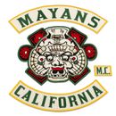 Mayans California MC Large Patch, Biker Gang Embroidered Back Jacket Emblem