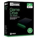 Seagate Game Drive for Xbox, 4TB, External Hard Drive Portable, USB 3.2 Gen 1, Black with built-in green LED bar, Xbox Certified, 2 year Rescue Services (STKX4000402)