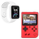 RAMBOT (Buy This Combo Pack GET Free Another SMARTWATCH Pro 3 Smart Watch Touch Workout Modes, Heart Rate Tracking, Sports (White) with Classic 400-in-1 Digital Game Console Port Video Game
