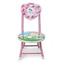 Heart Cartoon Printed creative Foldable Kids/Children Folding Children's Activity Chair for Playrooms, Schools, Daycares and Home. Metal and Fibre Body Picnic Beach Camping Chair[1 pic] (pink)