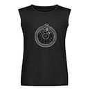 Hecate Wheel Ouroboros Witchcraft Wiccan Pagan Clothing Hekate Samhain Mens T Shirt Sleeveless Vest Tank Tops Undershirt Black S