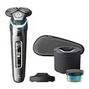 Philips UK Kitchen and Home Shaver Series 9000 with Skin IQ Technology, Wet & Dry Electric Shaver with Pressure Guard Sensor, Dual Steel Precision Blades on 360-D Flexing heads, S9987/55