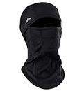 Tough Headwear Balaclava Ski Mask - Winter Face Mask for Men & Women - Cold Weather Gear for Skiing, Snowboarding & Motorcycle Riding (Black), Black, One size