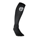 Rehband Unisex RX Sports Compression Socks Athletic Fit for Running & Workout - M (Black)