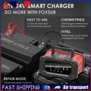 12V/24V Automotive Battery Charger 300W for AGM GEL WET Lead Acid (EU) FR
