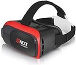 VR Headset Compatible with iPhone/Android Phone - Universal Virtual Reality Goggles - Play Your Best Mobile Games 360 Movies with Soft and Comfortable New 3D VR Glasses and Eye Protection - Red