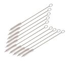 10X Stainless Steel Straws Brush Cleaning Nylon Pipette Cleaners Drinking Pipe