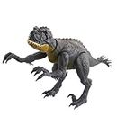 Jurassic World - Stinger Dino Attacca e Colpisci, dinosauro con azioni d'attacco e ruggito, bocca e artiglio mobili e pulsante per attivare la coda sferzante, giocattolo per bambini, 4+ anni, HCB03