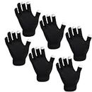 True Face 6 Pair Unisex Touch Screen Gloves Magic touch gloves Winter for iPhone & Smart Mobile Phone Black