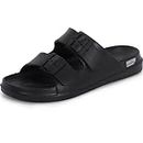 DOCTOR EXTRA SOFT Men's Classic Cushion Sliders/Slippers with Adjustable Buckle Strap for Adult | Comfortable & LightWeight |Stylish & Anti-Skid| Waterproof & Everyday Flip Flops for Gents/Boys D-505