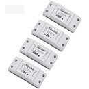 Wifi Basic Switch 4 Pack Wireless Remote Control Electrical for Household Appliances,Compatible with Alexa DIY Your Home via Iphone Android App