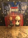Bride of Chucky & Tiffany Doll Little Big Heads Sideshow Toy 1998 Brand New